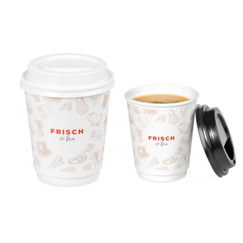 Coffee-to-go-Becher "FRISCH & fein",doppel, 300 ml