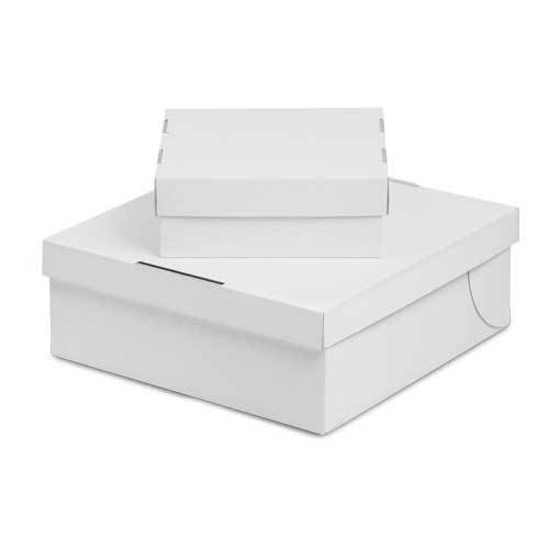 Cartone per torte, bianco, 32 x 32 x 12 cm