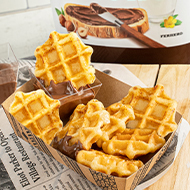 Mini-Waffel mit Hagelzucker