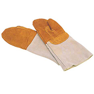 Guanti da forno in pelle