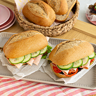 Panino di segale, pretagliato