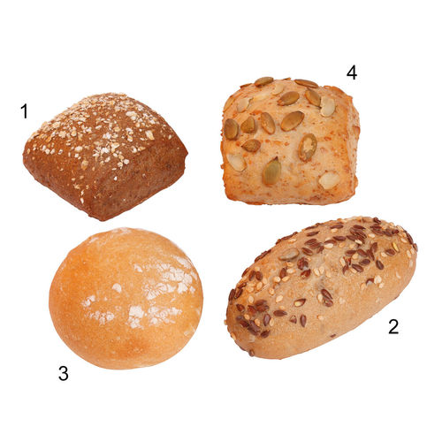 Mix di panini super mini BIO, 4 varietà