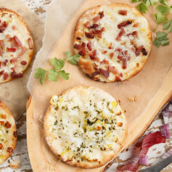 Mix di mini torte flambé, 2 varietà