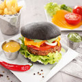 Black Gourmet Burger, tranché