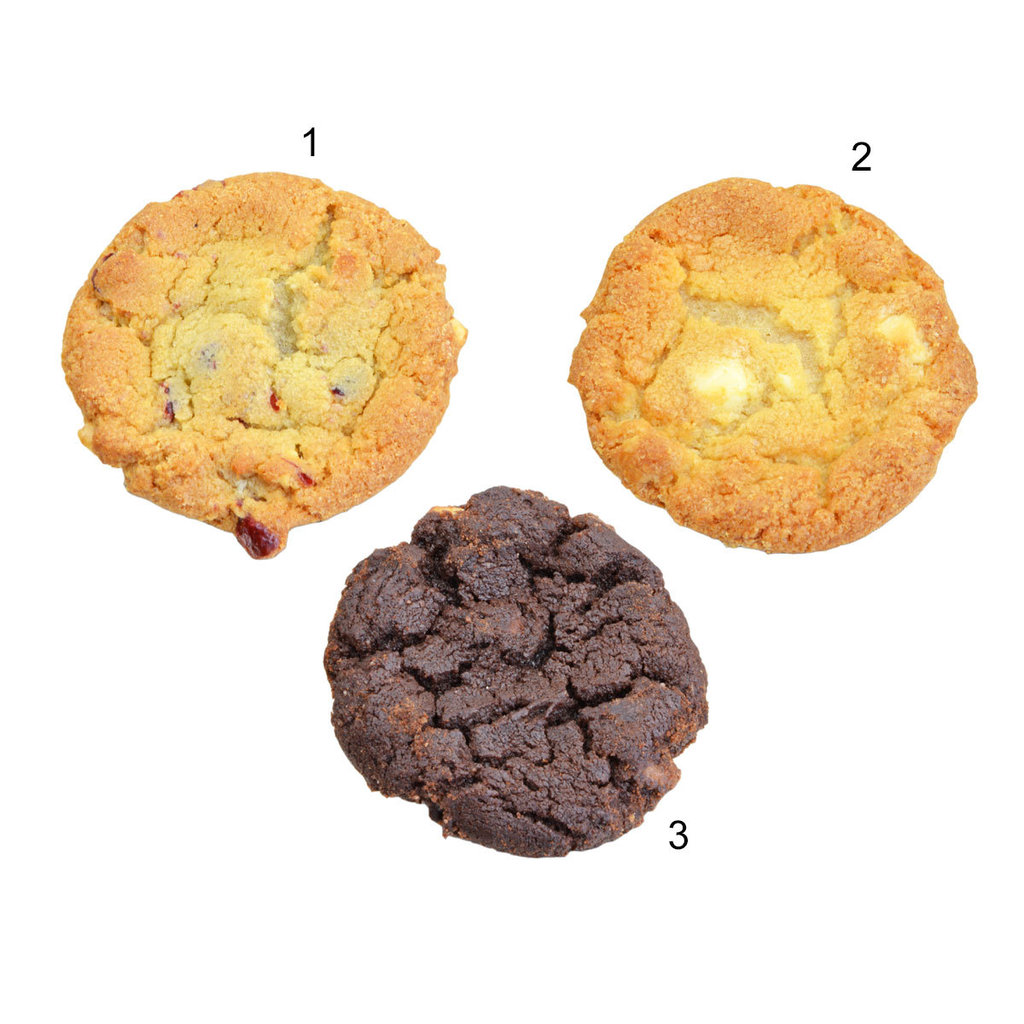 Assortimento di mini cookie, 3 varietà, già pronti