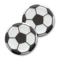 Décor choco rond plat "Ballon de foot"