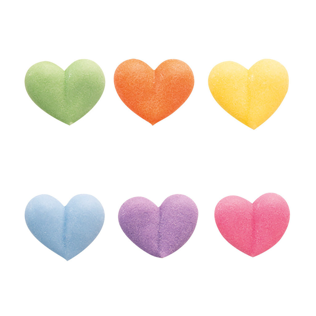 Decorazioni di zucchero "cuoricini" colorati