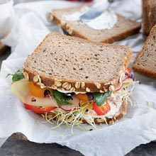 Mehrkornbrot geschnitten
