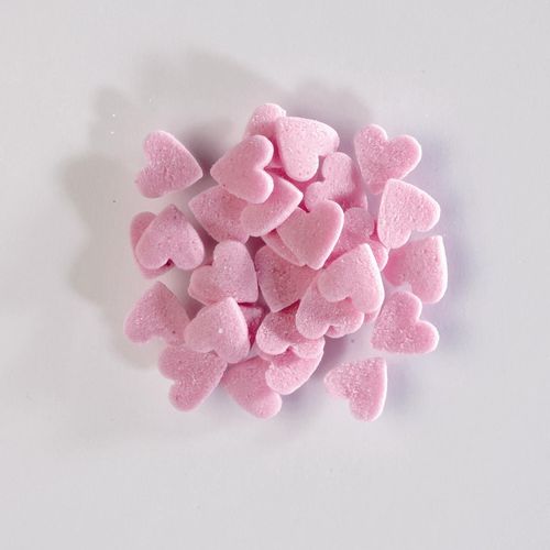 Decorazione cuori di zucchero rosa, 1,5 kg