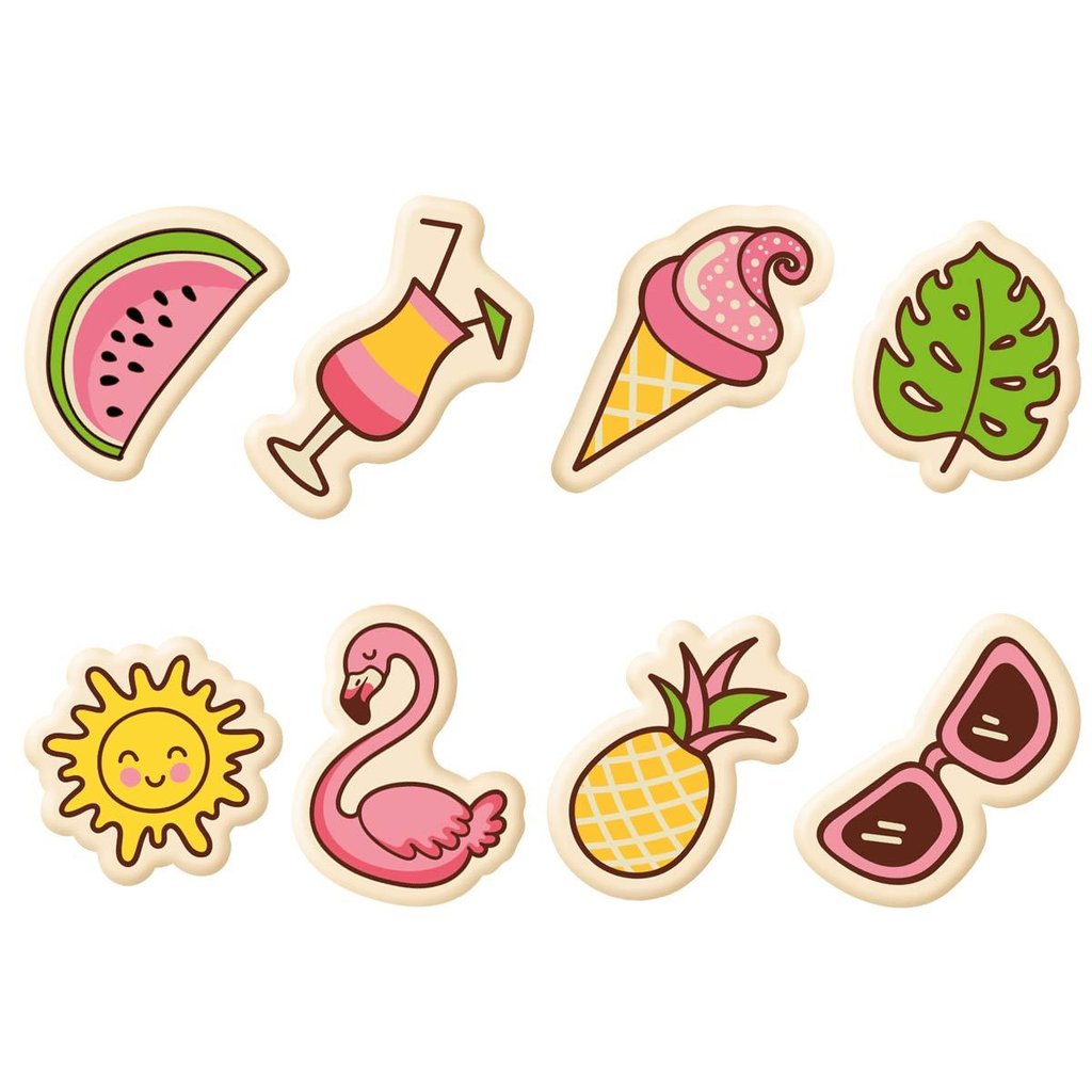 Schoko-Dekor "Beach", weisse Schokolade