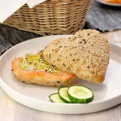 Panino a forma di cuore con cereali "Welcome"