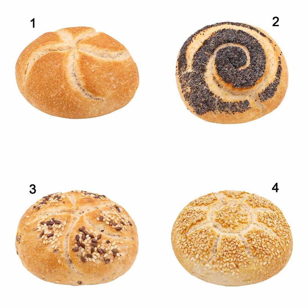 Kaiserbrötli-Kiste, 4-fach sortiert