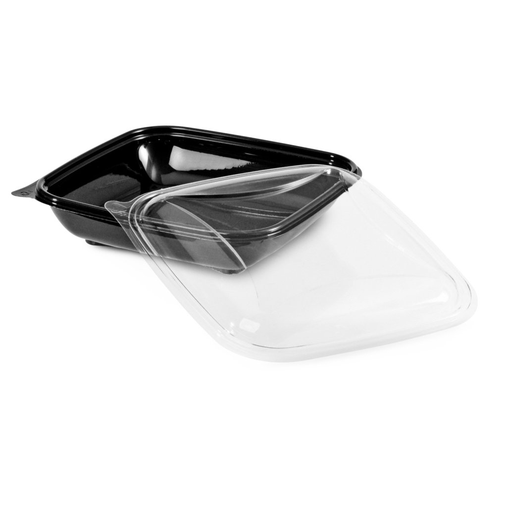 Assiette à salade avec couv., carrée