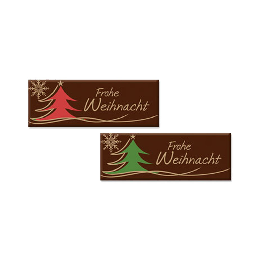 Decorazione cioccolato "Frohe Weihnacht"