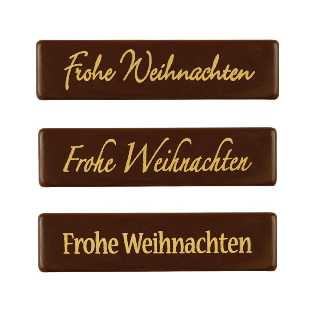 Decorazione cioccolato "Frohe Weihnachten"