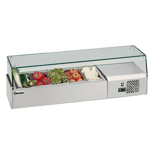 Porta-contenitori refrigerato per 5 x 1/4GN