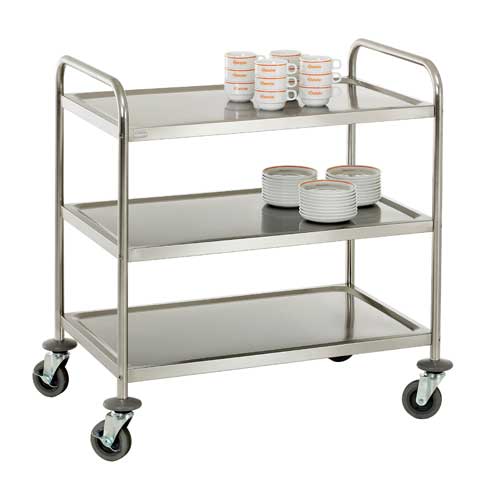 Carrello trasportavivande a 3 ripiani