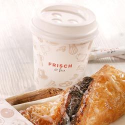 Bicchiere Coffee-to-go "FRISCH & fein", 200 ml