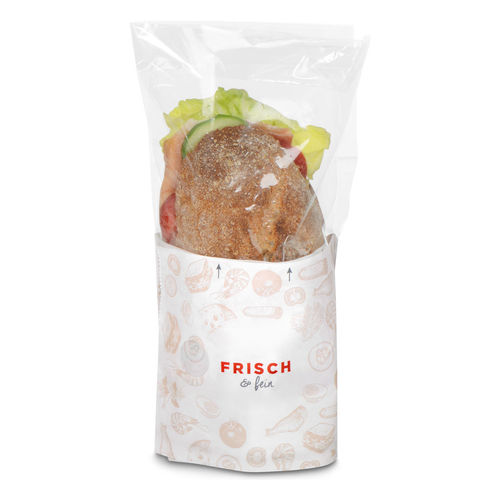 Boîte à snack "FRISCH & fein", 15 x 6,5 x 13 cm
