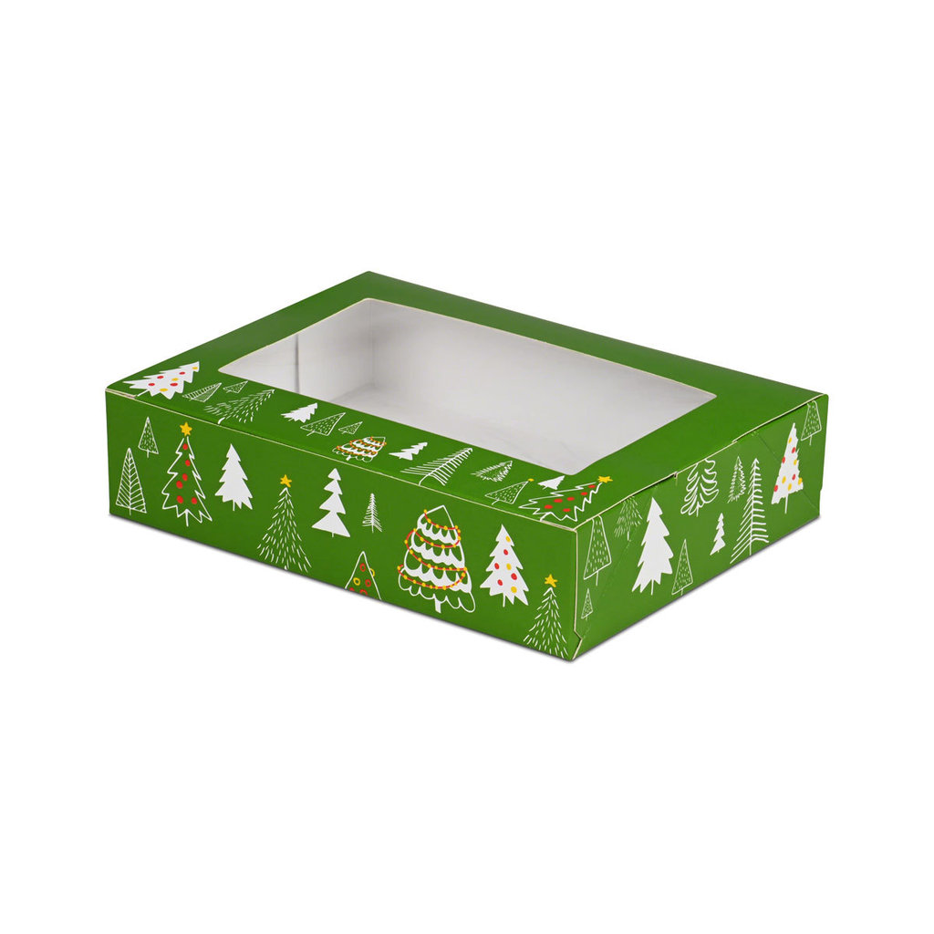 Emballage en carton "Noël", 21,5×16,5×5 cm