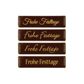 Decorazione cioccolato "Frohe Festtage"